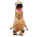Надувной костюм динозавра T-REX оранжевый детский (Рост 120-150 см)